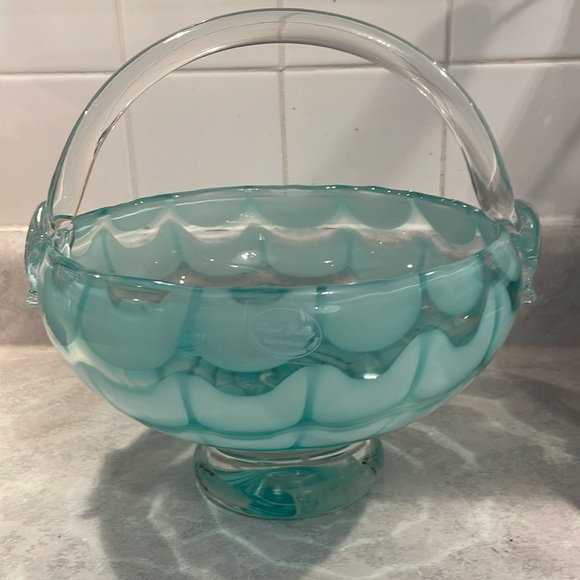 Royal Glass hand blown bowl - Picture 1 of 8